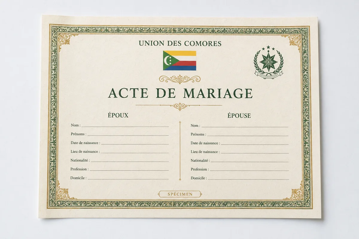 Acte de Mariage